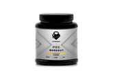 300g tropical pre-workout powder with pineapple, coconut, and banana flavors